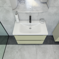 Тумба под раковину без столешницы Caprigo Forte 80 подвесная, фисташка