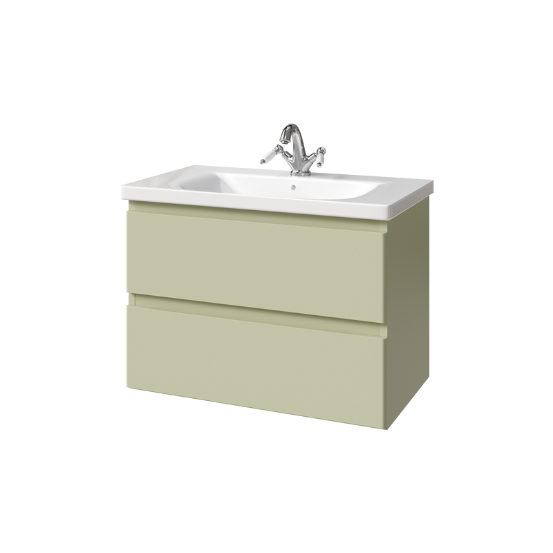 Тумба под раковину без столешницы Caprigo Forte 80 подвесная, фисташка
