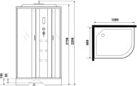 Душевая кабина Niagara Ultra NG-303-01L 120х80, с низким поддоном