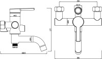 Душевая стойка Swedbe Hermes 5131B