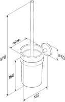 Набор Держатель AM.PM X-Joy A85A34100 + Ершик A85A33300