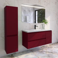 Мебель для ванной комнаты Caprigo Forte 120 R подвесная, бордовая