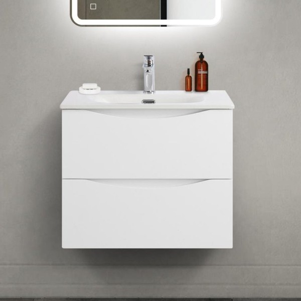 Тумба с раковиной BelBagno Marino-cer-mini 60 подвесная, bianco opaco