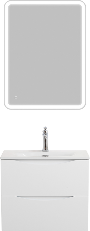 Тумба с раковиной BelBagno Marino-cer-mini 60 подвесная, bianco opaco