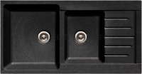 Комплект Мойка GranFest Practik P-980 KL черный + Смеситель MEGA Mega