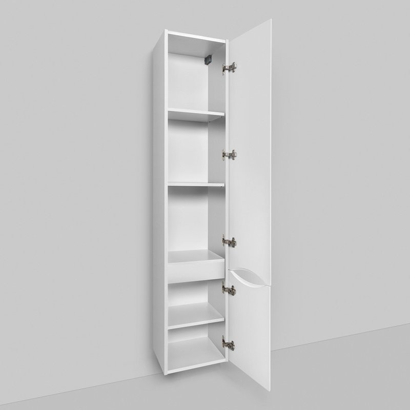 Шкаф-пенал для ванной AM.PM Like 35 R подвесной, белый лак