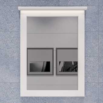 Зеркало STWORKI Хальмстад 65 белое, с подсветкой светодиодной, инфракрасный выключатель, прямоугольное