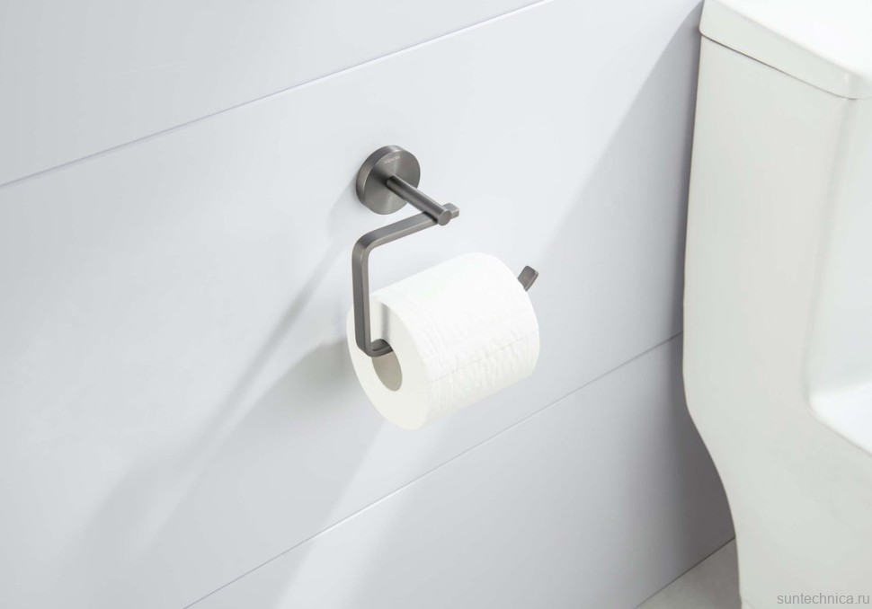 Держатель для туалетной бумаги AQUATEK Бетта AQ4608BGM оружейная сталь