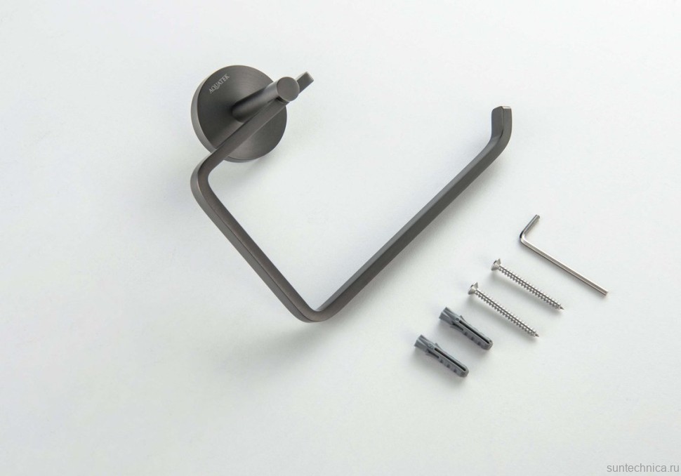 Держатель для туалетной бумаги AQUATEK Бетта AQ4608BGM оружейная сталь