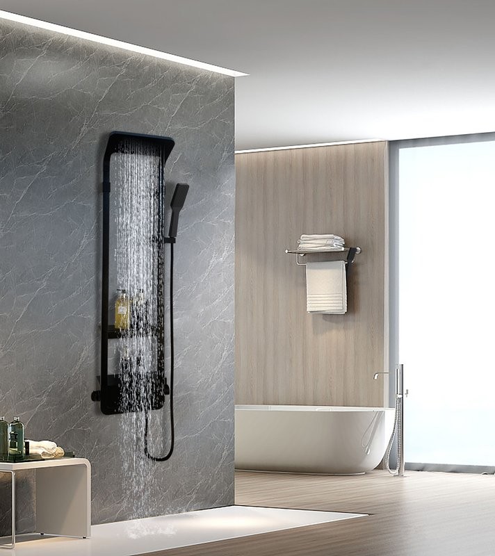 Душевая панель Ceruttispa Maiella B CT8985 черная