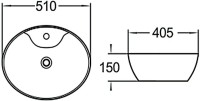 Накладная раковина SantiLine SL-1043