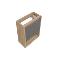 Тумба подвесная для ванной 37 см Teymi Nura корпус дуб фасад графит T60536