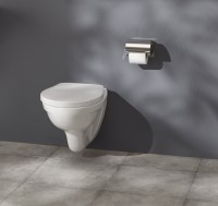 Комплект Унитаз подвесной Jacob Delafon Patio E4187 + Крышка E4267 + Инсталляция Geberit Duofix Delta 458.163.21.1 с кнопкой смыва, хром + Звукоизоляция