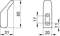 Крючок Keuco Aveno 14614 глянцевый хром, на шурупах Крючок Keuco Aveno 14614 глянцевый хром, на шурупах