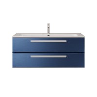 Тумба с раковиной Cezares Eco Cer-N 120 sapfiro, раковина Eco 120, ручки сатин