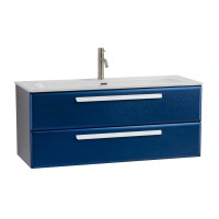Тумба с раковиной Cezares Eco Cer-N 120 sapfiro, раковина Eco 120, ручки сатин