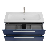 Тумба с раковиной Cezares Eco Cer-N 120 sapfiro, раковина Eco 120, ручки сатин