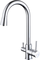 Смеситель для кухни AQUATEK AQ1085CR с краном для питьевой воды, хром