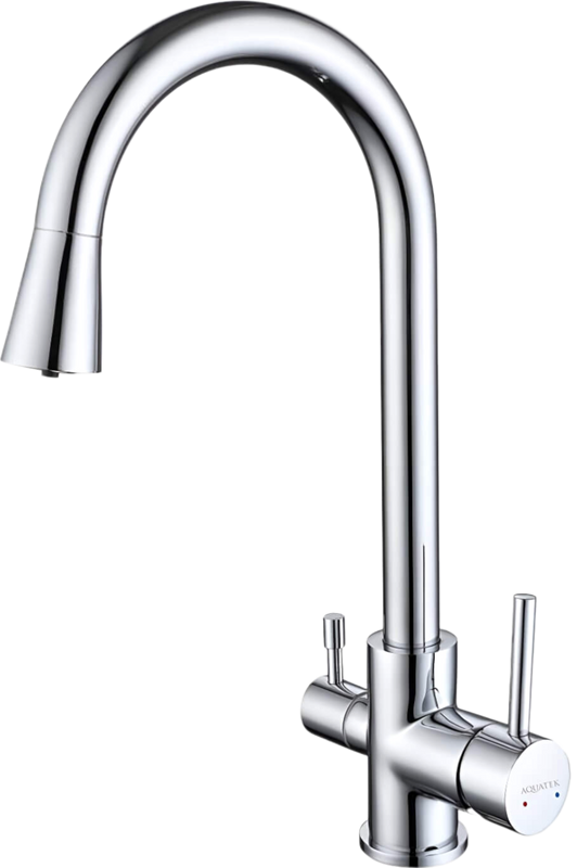 Смеситель для кухни AQUATEK AQ1085CR с краном для питьевой воды, хром
