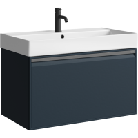 Тумба с раковиной Aqwella Pure 80 серая Тумба с раковиной Aqwella Pure 80 серая