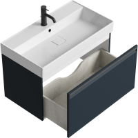 Тумба с раковиной Aqwella Pure 80 серая Тумба с раковиной Aqwella Pure 80 серая