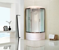 Душевая кабина Royal Bath BK RB90BK1-T-CH с высоким поддоном, с сиденьем