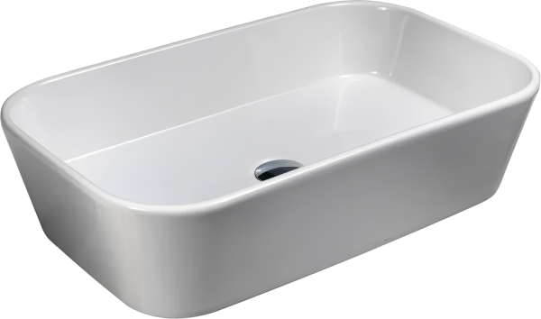 Накладная раковина beWash Albano Albano без отверстия под смеситель белая глянцеая