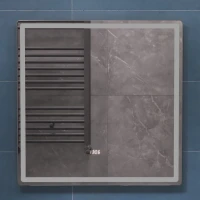 Зеркало Vigo Geometry Luxe 70 с подсветкой и антизапотевателем Зеркало Vigo Geometry Luxe 70 с подсветкой и антизапотевателем