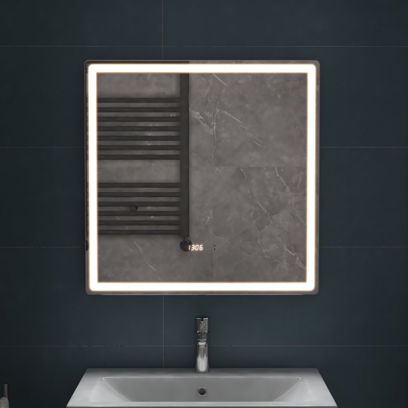 Зеркало Vigo Geometry Luxe 70 с подсветкой и антизапотевателем