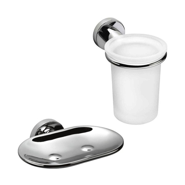 Набор Стакан Colombo Design Basic B2702 + Мыльница B2781