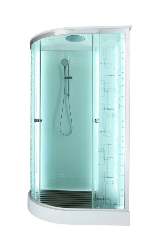 Душевая кабина DTO D EM1511RLEDGM профиль хром, стекло матовое