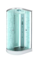 Душевая кабина DTO D EM1511RLEDGM профиль хром, стекло матовое