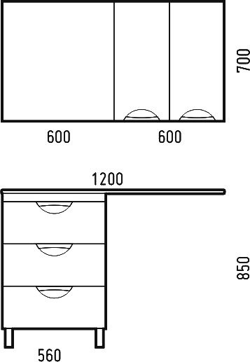 Тумба с раковиной Corozo Алиот 120 под стиральную машину R