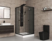 Душевой уголок Niagara Eco NG-010-14QT 100х100 см, стекло тонированное, с поддоном