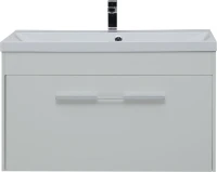 Тумба под раковину Aquanet Августа 100 белая, ручка хром