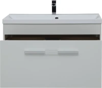 Тумба под раковину Aquanet Августа 100 белая, ручка хром