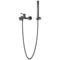 Смеситель для ванны и душа Azario ABILITY с ручным душем, графит (AZ-VRY238331AJ)