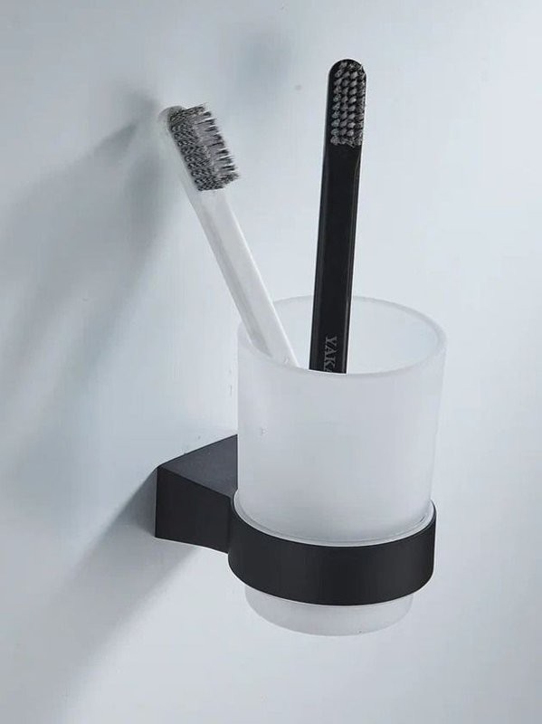 Стакан для зубных щеток / стакан для ванной комнаты Shevanik SG5712H, черный