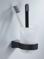 Стакан для зубных щеток / стакан для ванной комнаты Shevanik SG5712H, черный