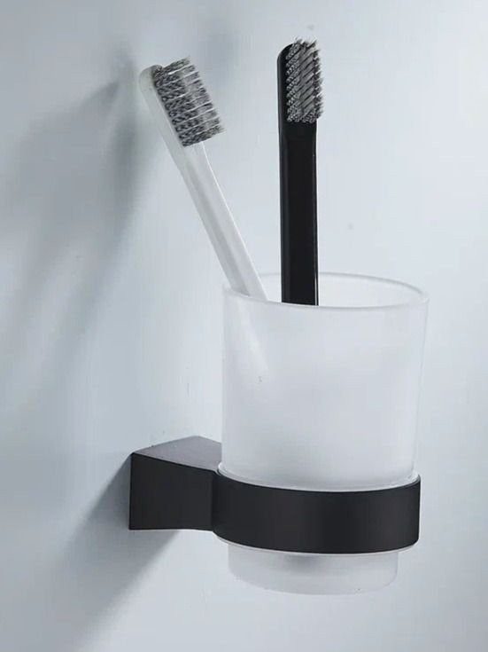 Стакан для зубных щеток / стакан для ванной комнаты Shevanik SG5712H, черный