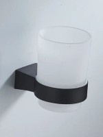 Стакан для зубных щеток / стакан для ванной комнаты Shevanik SG5712H, черный