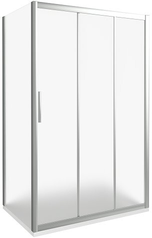Душевой уголок Good Door Orion WTW+SP-G-CH 130х90 + очиститель для стекол