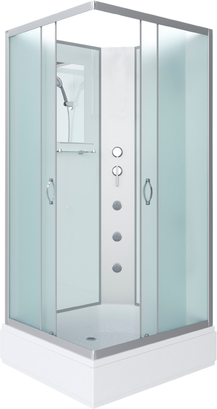Душевая кабина Niagara Classic NG-33084-14QBKG 100х80 см, без крыши, с гидромассажем