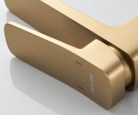Смеситель для раковины Shevanik S9901G золотой сатин