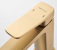 Смеситель для раковины Shevanik S9901G золотой сатин