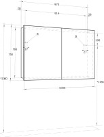 Мебель для ванной комнаты AQUATON Лондри 40 R, дуб сантана