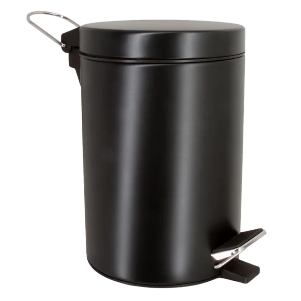 Мусорное ведро Wasserkraft Elbe К-633BLACK 3 л, матовое черное