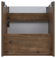 Тумба под раковину без столешницы Aquanet Оптима 50 подвесная, дуб рустикальный, белый сатин