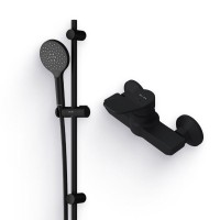 Душевой комплект Смеситель для душа AM.PM X-Joy F85A20022 + Гарнитур Like F0180022 черный