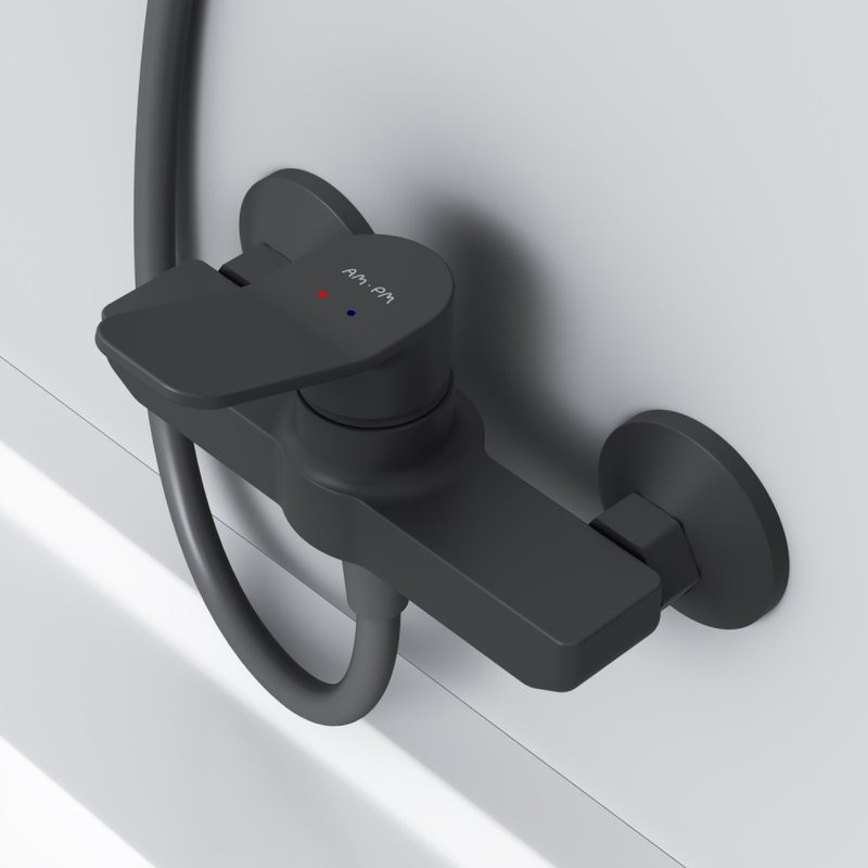Душевой комплект Смеситель для душа AM.PM X-Joy F85A20022 + Гарнитур Like F0180022 черный